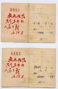 1969年武汉的献血证